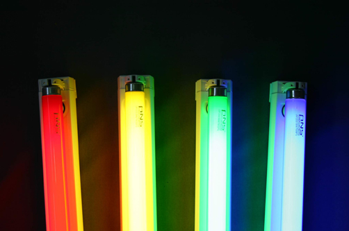 Farbglasröhren, farbige Leuchtstoffröhren - AMERICAN NEONS