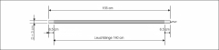 Light Stick 155 cm, purple, LED