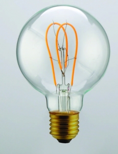 LED filament 5 watts clear / grey / gold / green DM 95 mm
