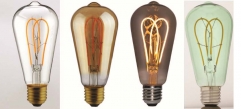LED filament 5 watts clear / gold / grey / green DM 64 mm