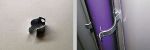 Wall mounting clips for decorative lightsticks, metal, 22 mm