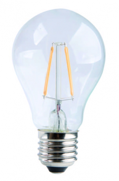 LED filament 8 watts clear DM 60 mm