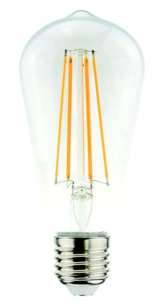 LED filament 7.5 watts clear DM 64 mm