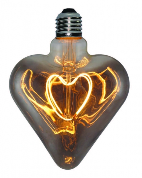 LED filament curved heart 5 watts DM 125 mm