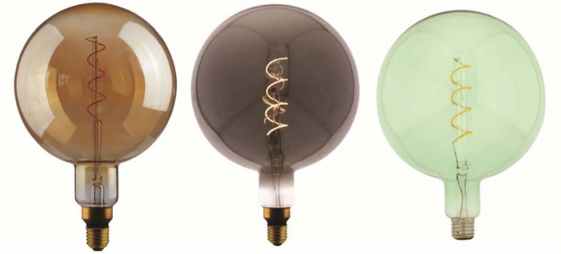 LED filament 5 watts gold / grey / green DM 200 mm